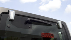 Rugged Ridge 13311.25 Liftgate Hinge Covers; Chrome; 07-17 Jeep Wrangler JK