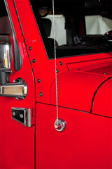 Rugged Ridge 13311.26 Antenna Base Cover; Chrome; 07-17 Jeep Wrangler JK