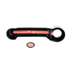 Rugged Ridge 13311.27 Door Handle Cover; Black; Paintable; 07-17 Jeep Wrangler JK/JKU