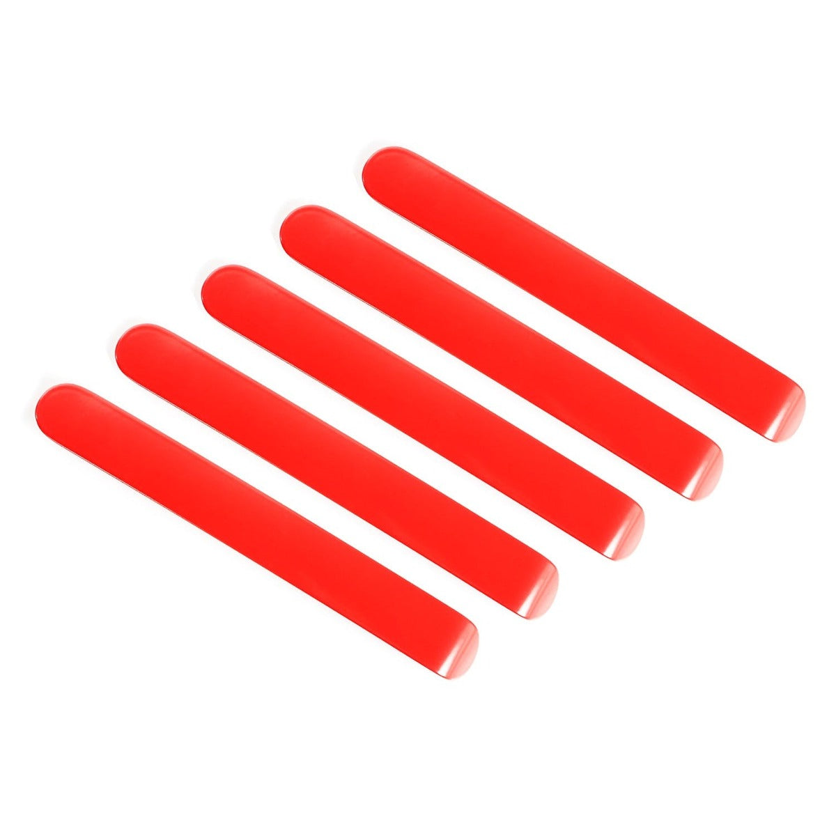 Rugged Ridge 13311.45 Door Handle Inserts, Red, 4 Door