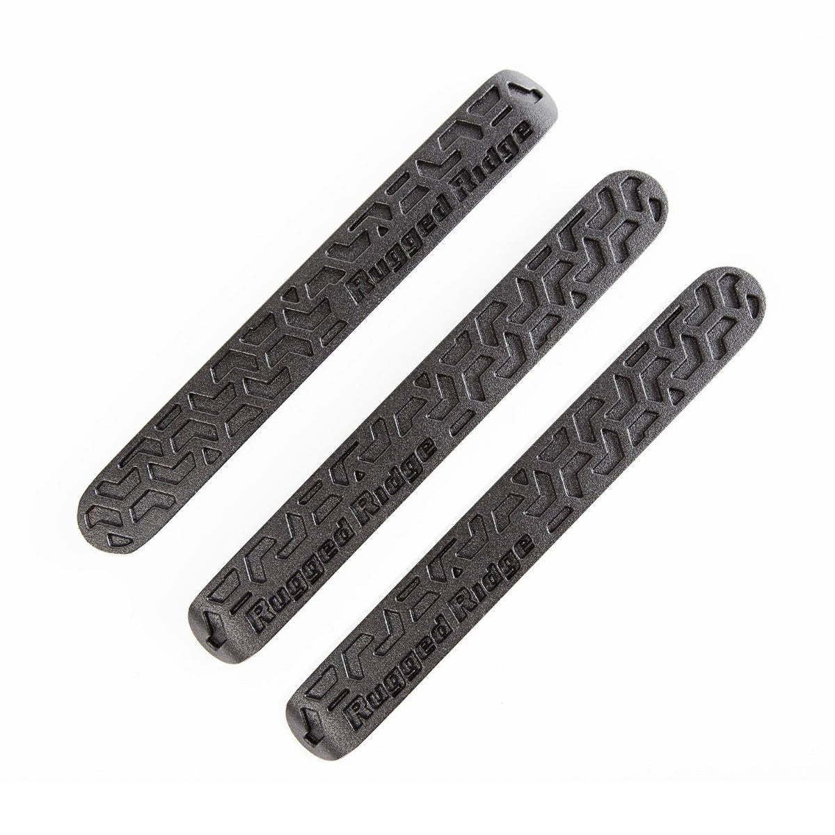 Rugged Ridge 13311.48 Door Handle Inserts, Black Tread, 2 Door