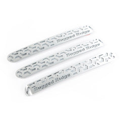 Rugged Ridge 13311.50 Door Handle Inserts, Brushed Tread, 2 Door