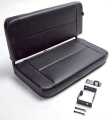 Rugged Ridge 13461.01 Fixed Rear Seat; Black; 55-95 Jeep CJ/Wrangler YJ