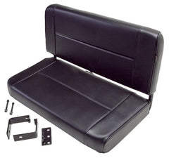Rugged Ridge 13461.01 Fixed Rear Seat; Black; 55-95 Jeep CJ/Wrangler YJ