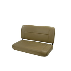 Rugged Ridge 13461.07 Fixed Rear Seat; Nutmeg; 55-95 Jeep CJ/Wrangler YJ
