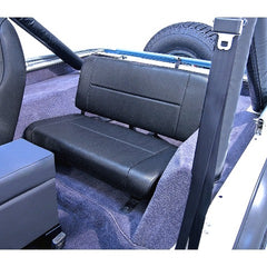 Rugged Ridge 13461.15 Standard Replacement Rear Seat; Black; 55-95 Jeep CJ/Wrangler YJ
