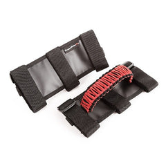 Rugged Ridge 13505.31 Paracord Grab Handles; Red/Black; Pair