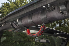 Rugged Ridge 13505.31 Paracord Grab Handles; Red/Black; Pair