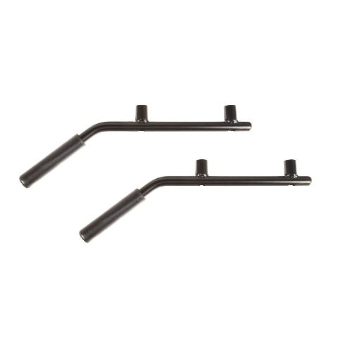 Rugged Ridge 13505.42 Steel Grab Handles, Rear Pair, Black