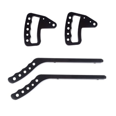 Rugged Ridge 13505.50 Aluminum Grab Handles, Front/Rear Kit, Black