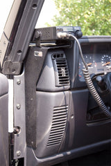 Rugged Ridge 13551.09 CB Radio Dash Mount; 97-06 Jeep Wrangler TJ/LJ