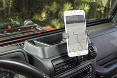 Rugged Ridge 13551.19 Dash Multi-Mount; With Phone Holder; 97-06 Jeep Wrangler TJ/LJ