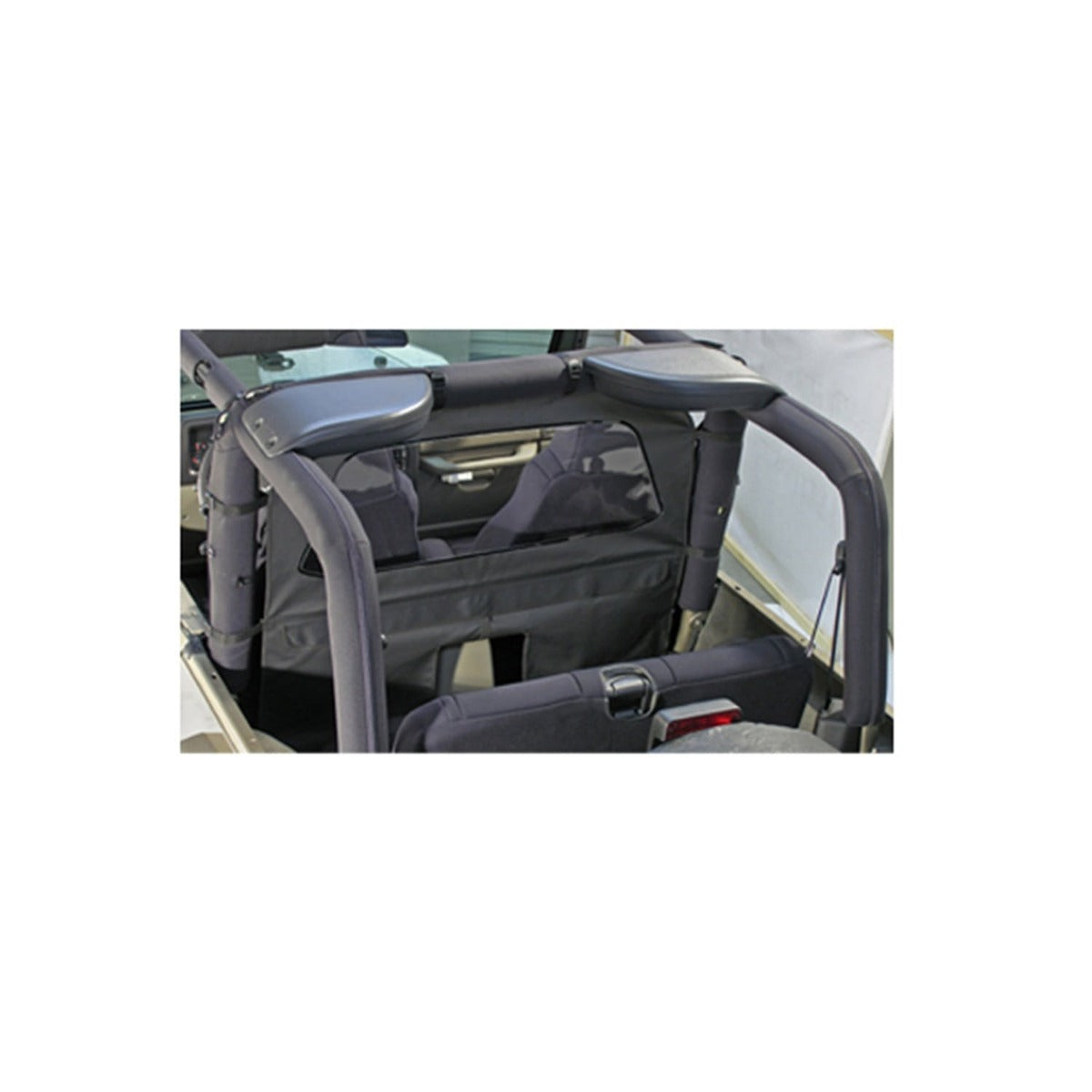 Rugged Ridge 13552.09 Windbreaker; Gray; 80-06 Jeep CJ/Wrangler YJ/TJ