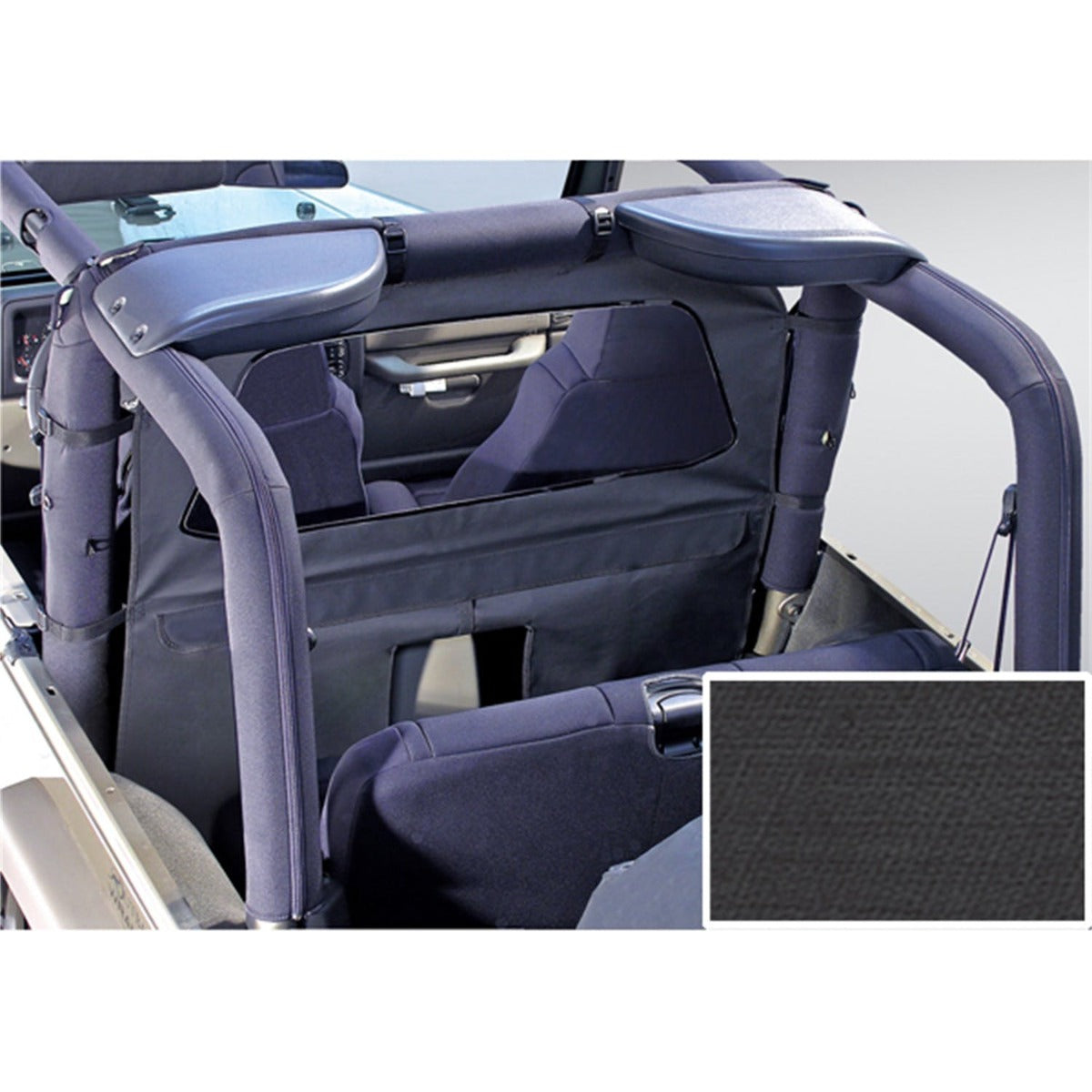 Rugged Ridge 13552.35 Windbreaker; Black Diamond; 80-06 Jeep CJ/Wrangler YJ/TJ