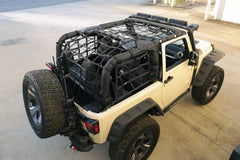 Rugged Ridge 13552.71 Cargo Net; Black; 07-17 Jeep Wrangler JK 4 Door