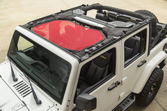 Rugged Ridge 13579.24 Eclipse Sun Shade; Front; Red; 07-17 Jeep Wrangler JK