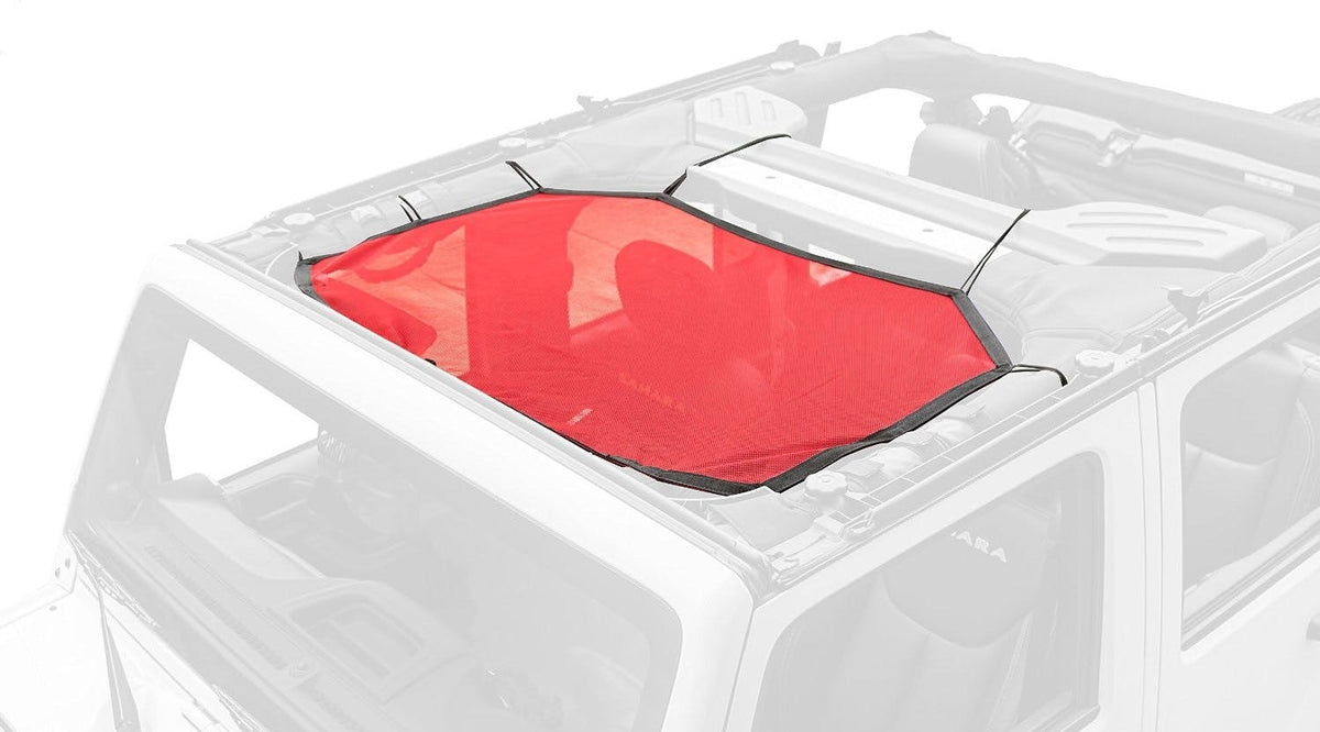 Rugged Ridge 13579.24 Eclipse Sun Shade; Front; Red; 07-17 Jeep Wrangler JK