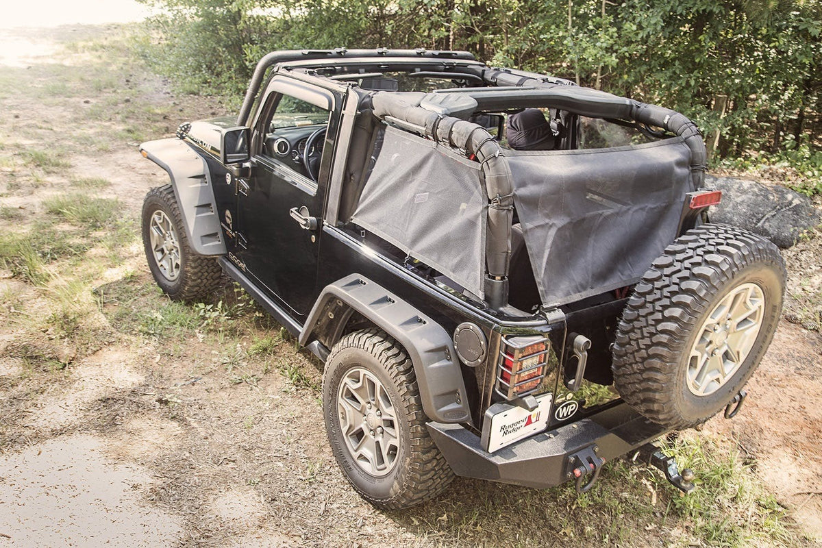 Rugged Ridge 13579.41 Eclipse Cargo Barrier; 07-17 Jeep Wrangler JK