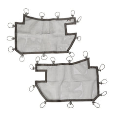 Rugged Ridge 13579.50 Tube Door Covers; Front Pair; Black; 07-17 Jeep Wrangler JK/JKU