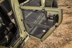 Rugged Ridge 13579.51 Tube Door Covers; Rear Pair; Black; 07-17 Jeep Wrangler JKU