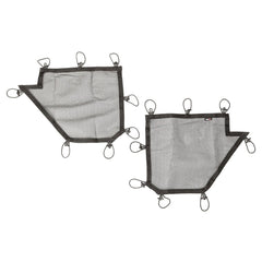 Rugged Ridge 13579.51 Tube Door Covers; Rear Pair; Black; 07-17 Jeep Wrangler JKU