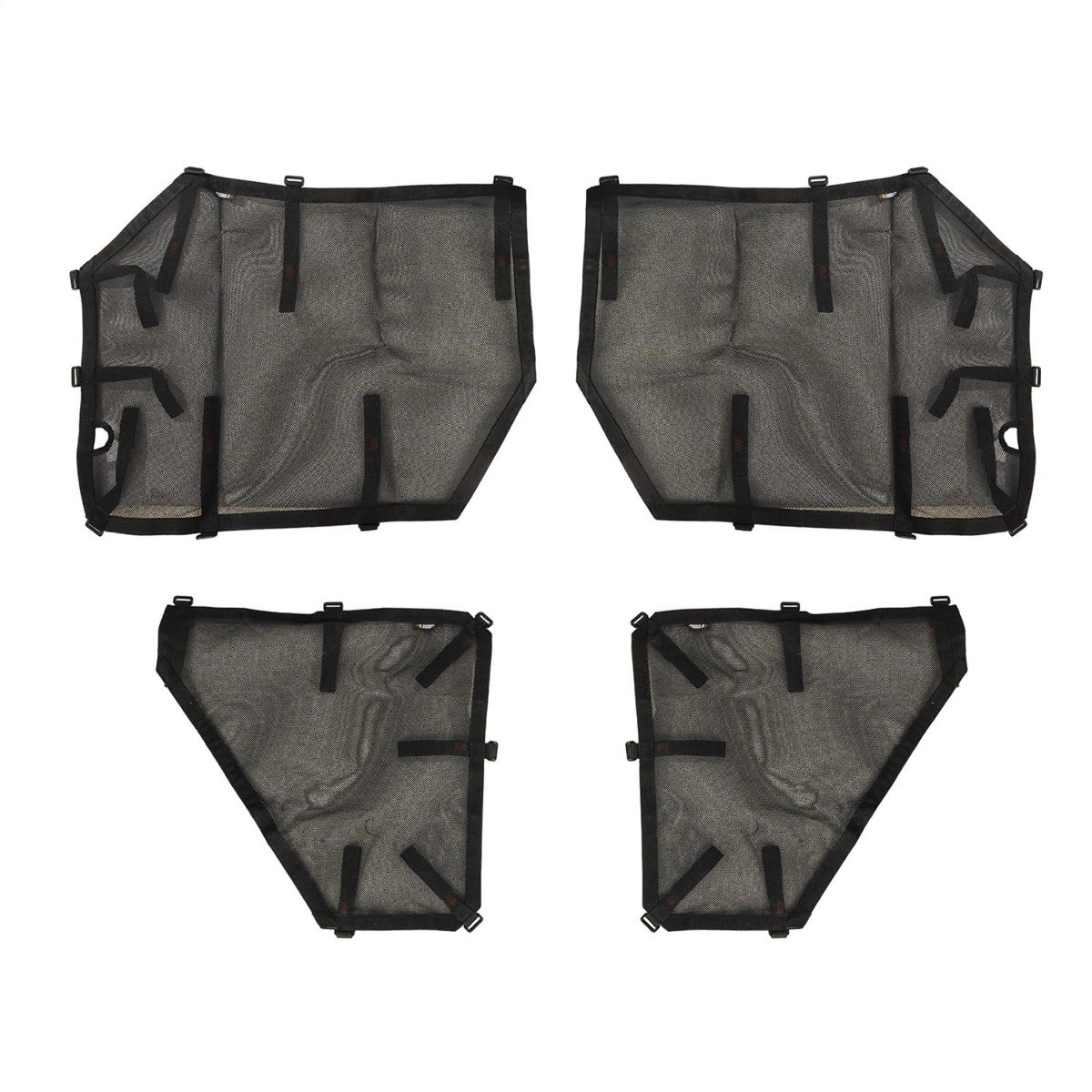 Rugged Ridge 13579.55 Fortis Tube Door Covers, Full Set, Black