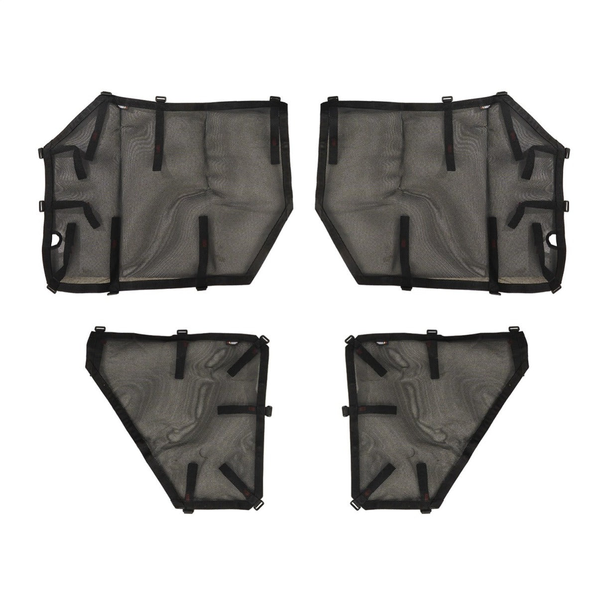 Rugged Ridge 13579.58 Fortis Tube Door Covers, Full Set, Black