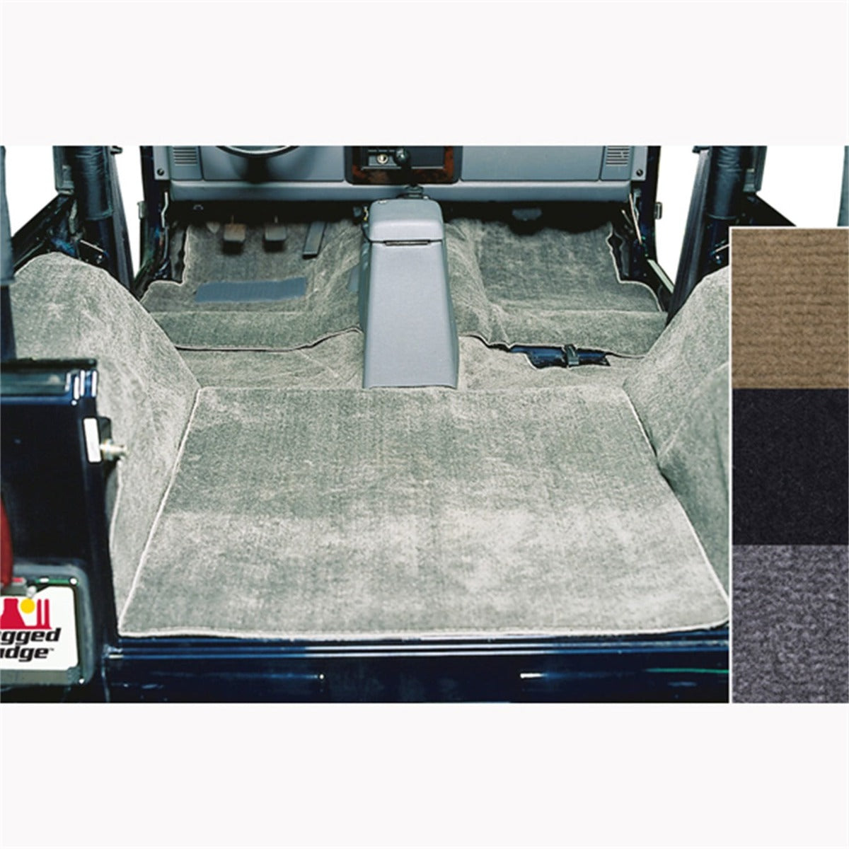 Rugged Ridge 13690.09 Deluxe Carpet Kit, Gray