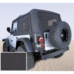 Rugged Ridge 13704.15 Soft Top; Door Skins; Black; Tinted Windows; 97-02 Jeep Wrangler TJ