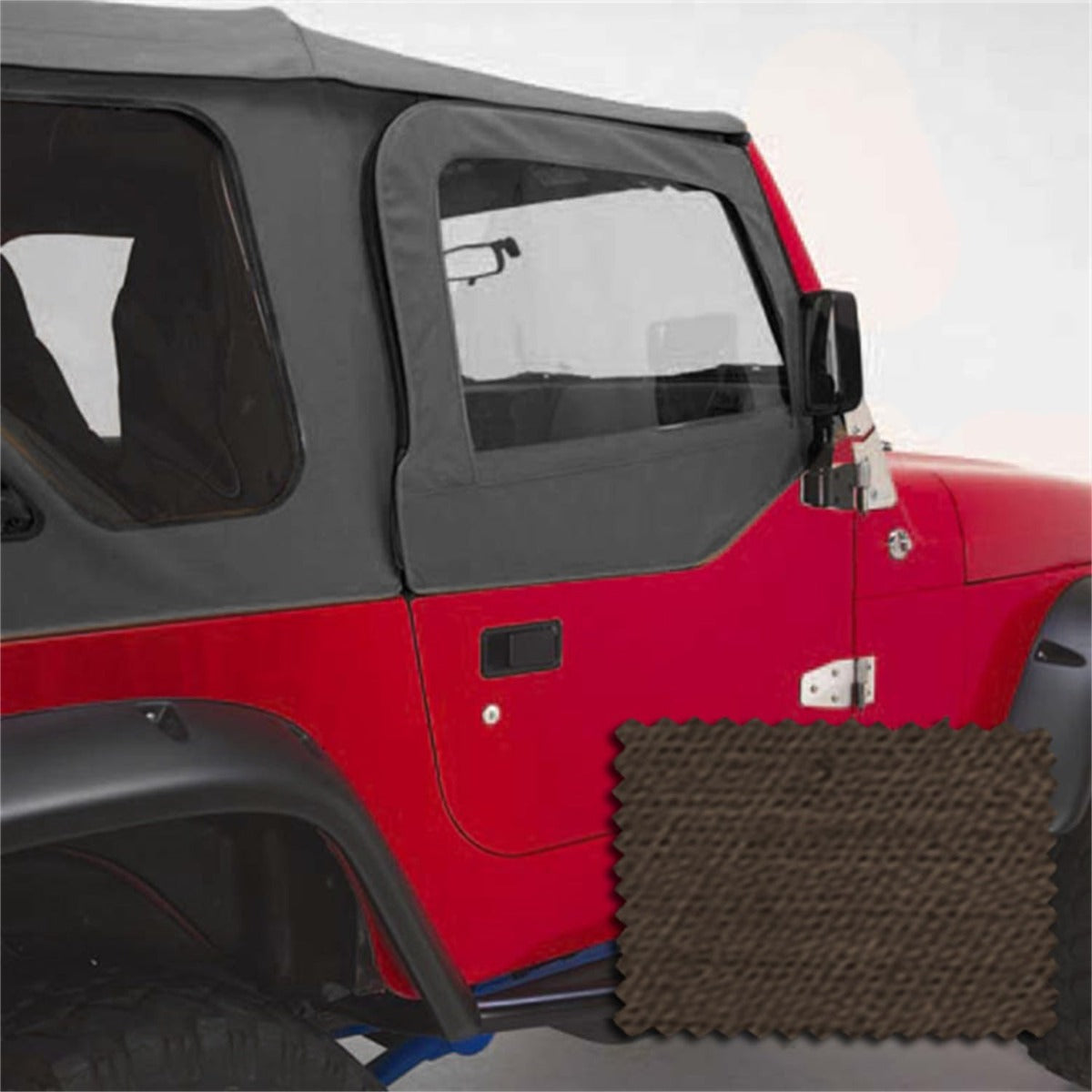 Rugged Ridge 13717.36 Door Skins; Khaki Diamond; 97-06 Jeep Wrangler TJ
