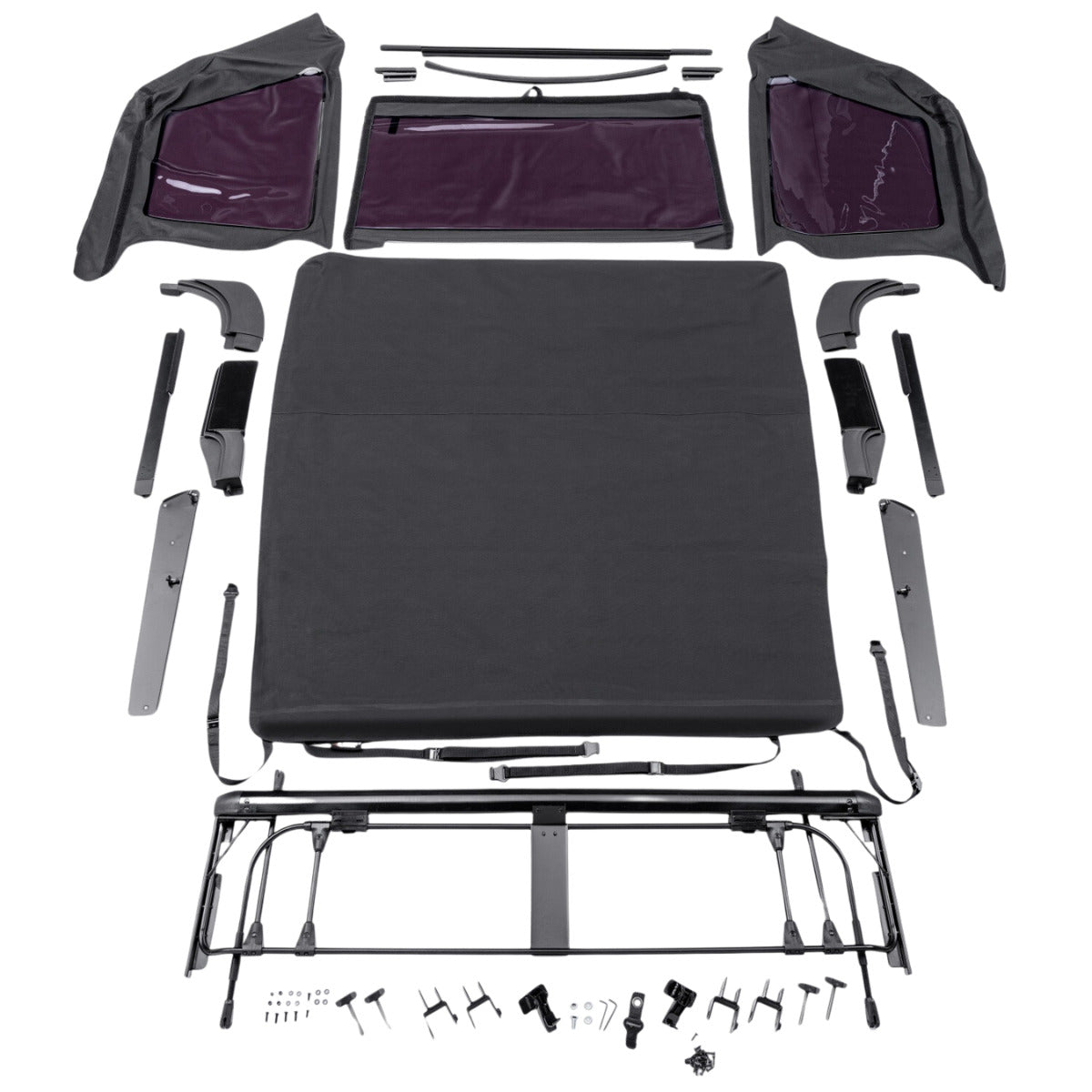 Rugged Ridge 13860.23 Voyager Frameless Soft Top 2 Dr Black Diamond