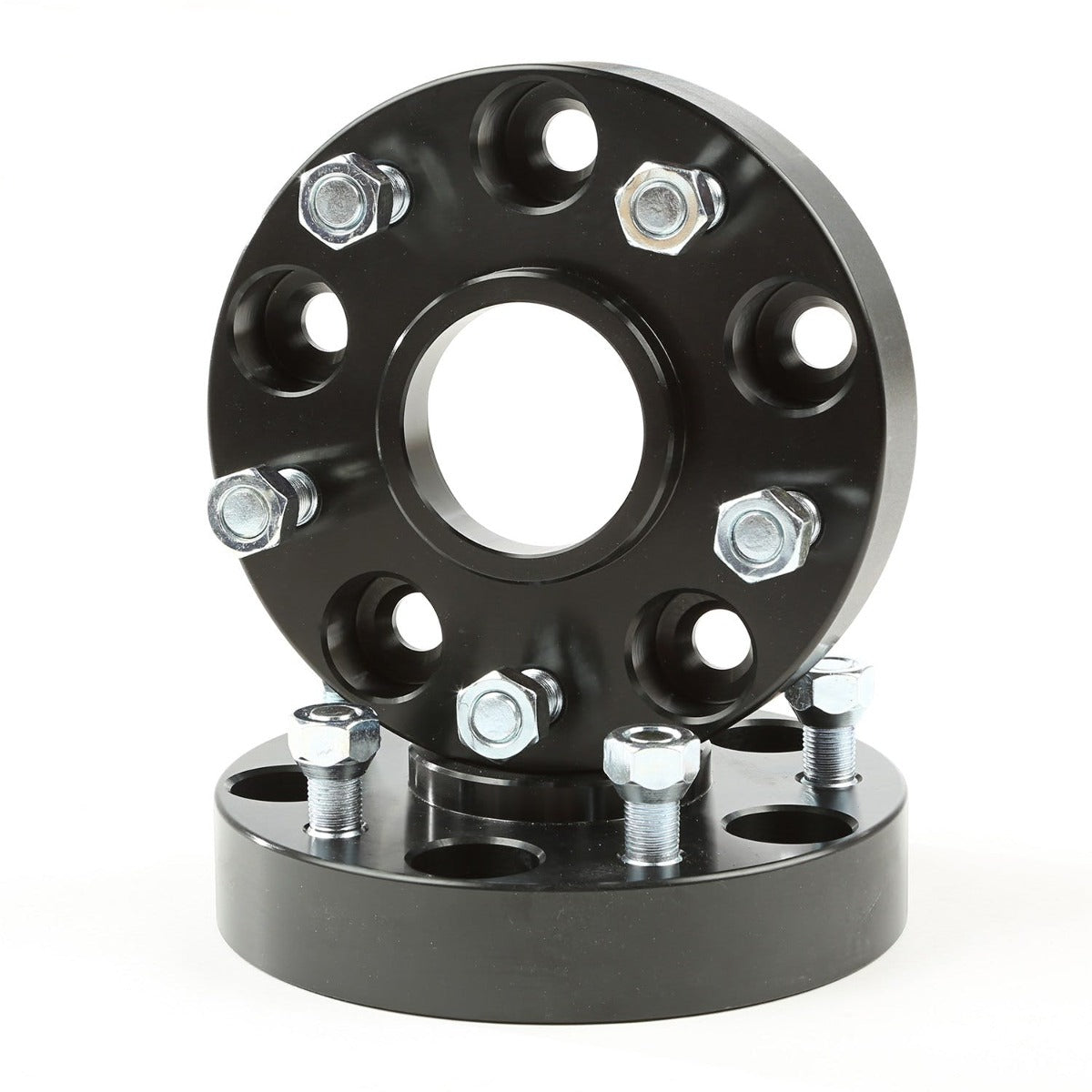 Rugged Ridge 15201.14 Wheel Spacers; 1.25 Inch; Black; 5x5; 99-04 Jeep Grand Cherokee