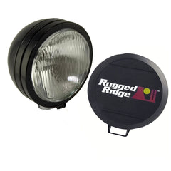 Rugged Ridge 15205.01 6 Inch Round HID Off Road Fog Light; Black Steel Housing