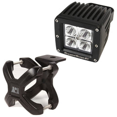 Rugged Ridge 15210.21 X-Clamp and Square LED Light Kit; Small; Black; 1 Piece