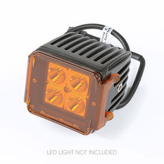 Rugged Ridge 15210.67 3 Inch Square LED Light Cover; Amber