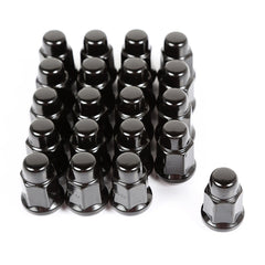 Rugged Ridge 16715.23 Wheel Lug Nut; Set of 20; Black; 1/2-20