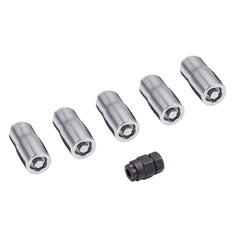 Rugged Ridge 16715.31 Wheel Lock Nut Set, 5 Nuts with Key, Chrome
