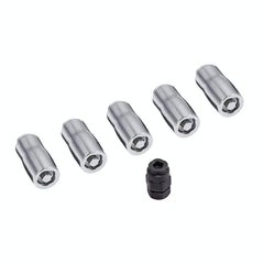 Rugged Ridge 16715.31 Wheel Lock Nut Set, 5 Nuts with Key, Chrome
