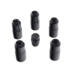 Rugged Ridge 16715.34 Wheel Lock Nut Set, 5 Nuts w/Key, Black