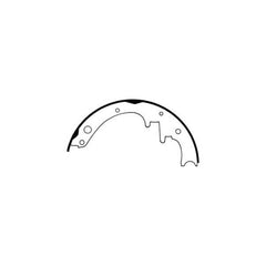 Omix-ADA 16726.05 Brake Shoes; 78-89 Jeep CJ Models