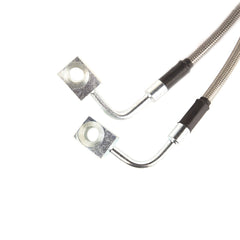 Rugged Ridge 16734.10 Brake Hose Kit; Braided Stainless Steel; 07-17 Jeep Wrangler JK