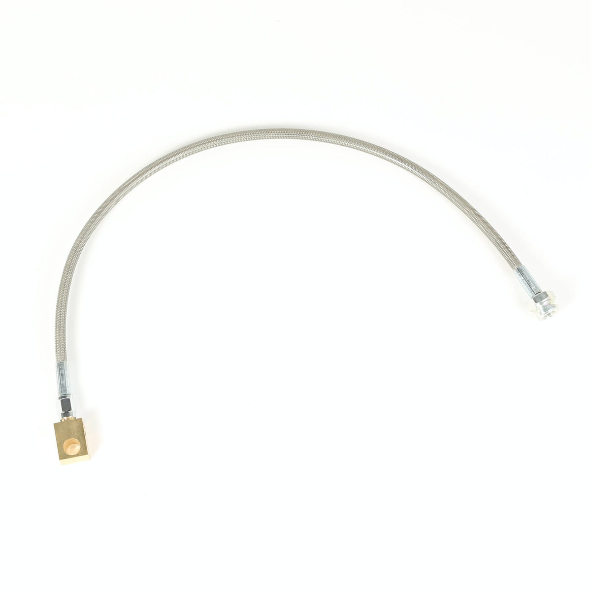 Rugged Ridge 16735.01 Rear Brake Hose; Stainless Steel; 41-71 Willys/Ford/Jeep Models