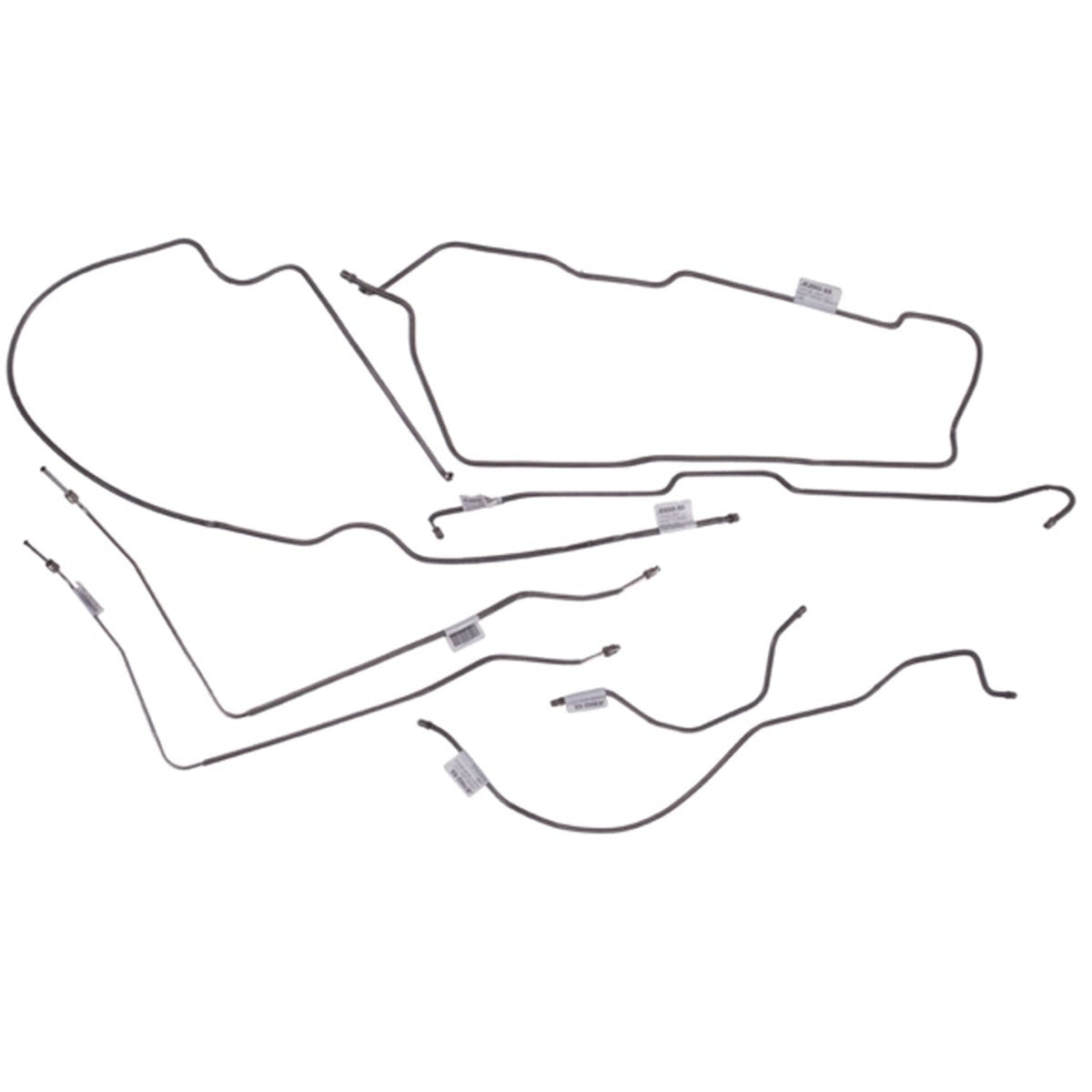 Omix-ADA 16737.43 Full Brake Line Set with Power Disc