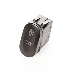Rugged Ridge 17235.09 2-Position Rocker Switch; Off-Road Lights; Amber