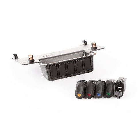 Rugged Ridge 17235.84 Lower Switch Panel Kit; 11-17 Jeep Wrangler JK/JKU