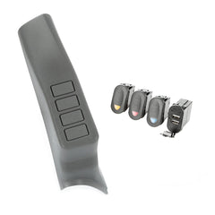 Rugged Ridge 17235.88 A-Pillar Switch Pod; 3 Switch; Dual USB Connector; 07-10 Wrangler