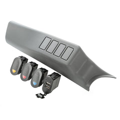 Rugged Ridge 17235.88 A-Pillar Switch Pod; 3 Switch; Dual USB Connector; 07-10 Wrangler