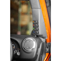 Rugged Ridge 17235.97 A-Pillar 4 Switch Pod Kit, Black Right