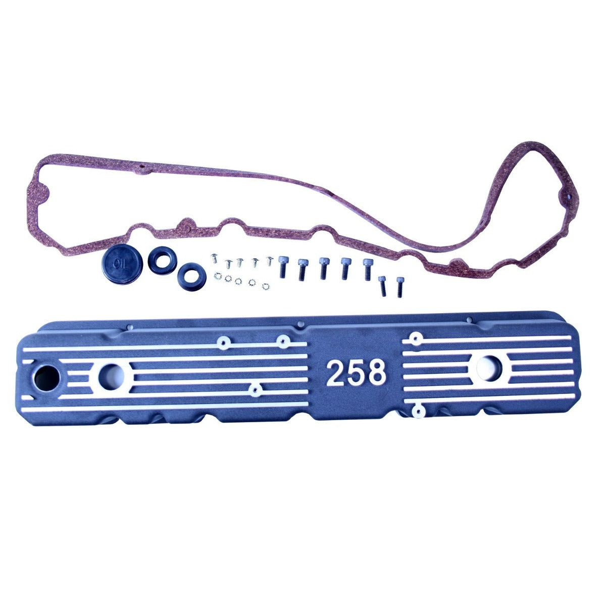 Omix-ADA 17401.15 Valve Cover, Black Aluminum