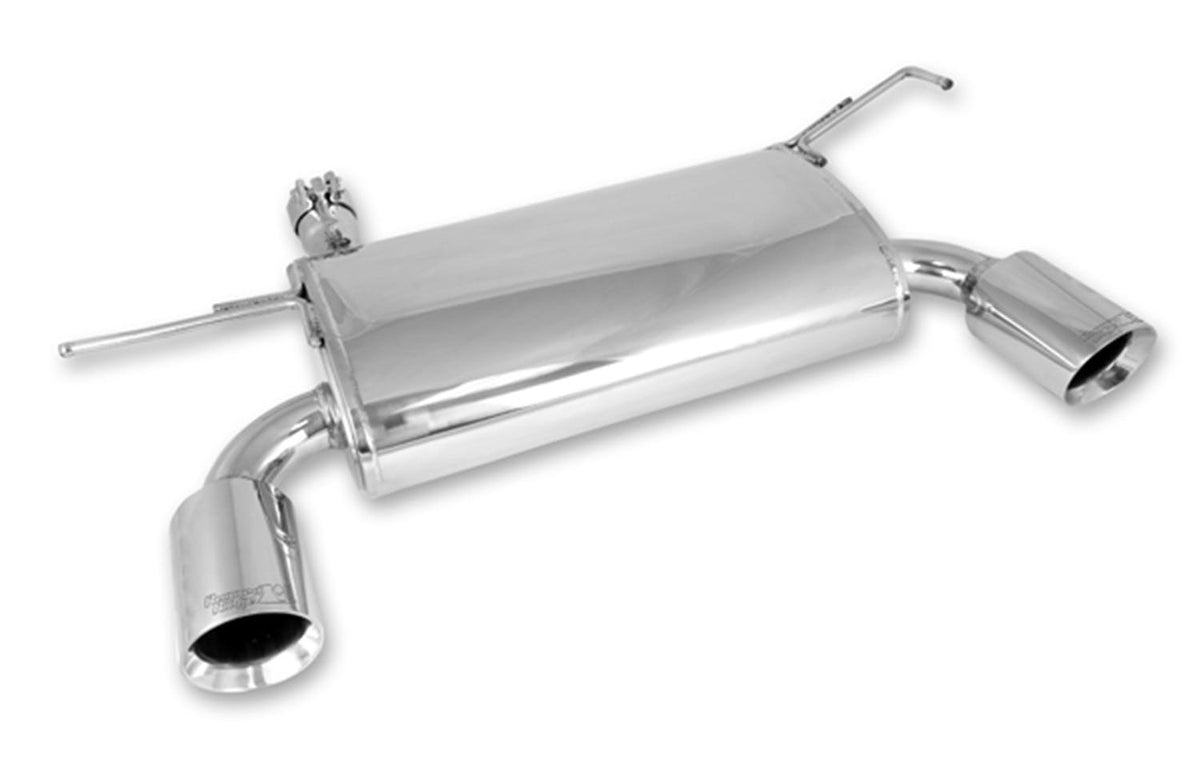 Rugged Ridge 17606.75 Axle Back Exhaust System; Stainless Steel; 07-17 Jeep Wrangler JK